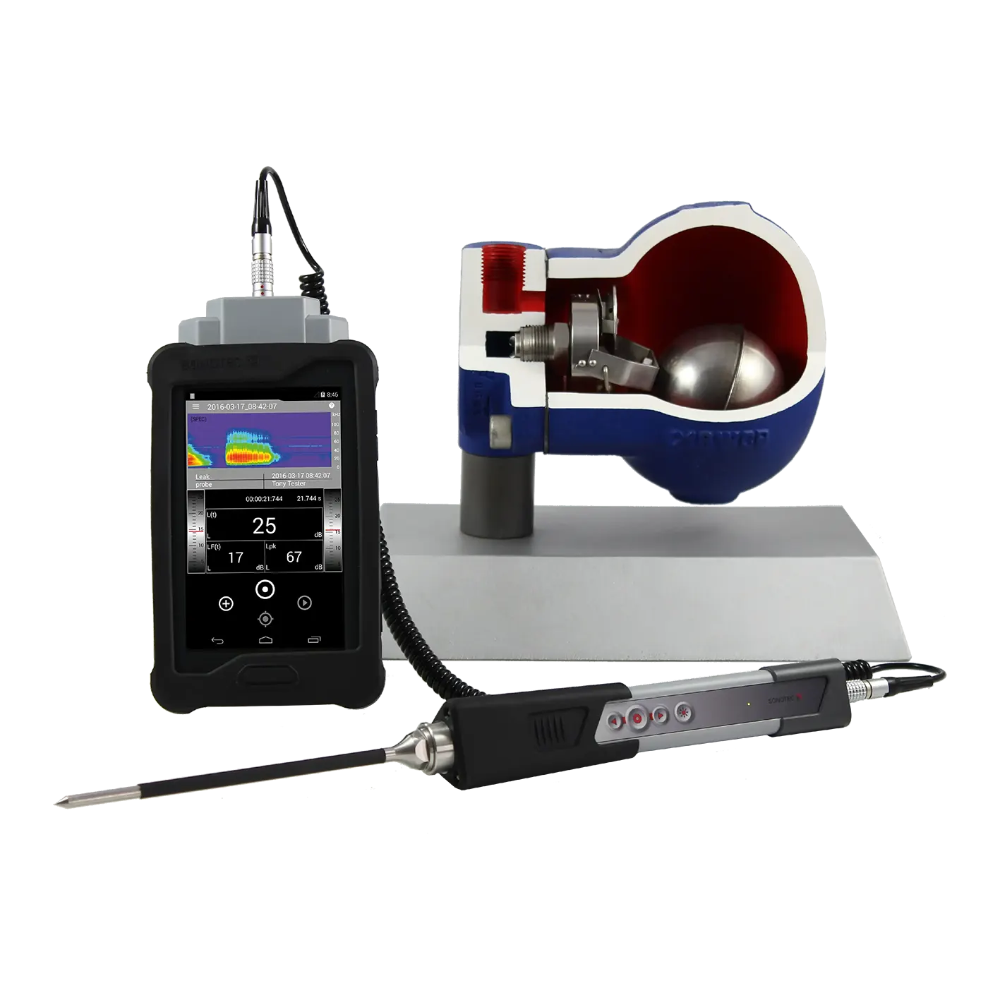 Analizador de Ruido Ultrasónico Sonaphone
